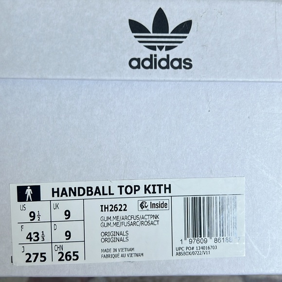 Kith x Adidas Handball Top, US 9.5 - Picture 3 of 5